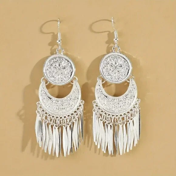 Bohemian Vintage Tassel Dangle Earrings Women - Picture 1 of 5